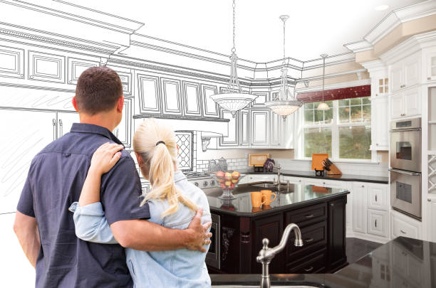 Custom kitchen cabinets installed in a Bothell home
